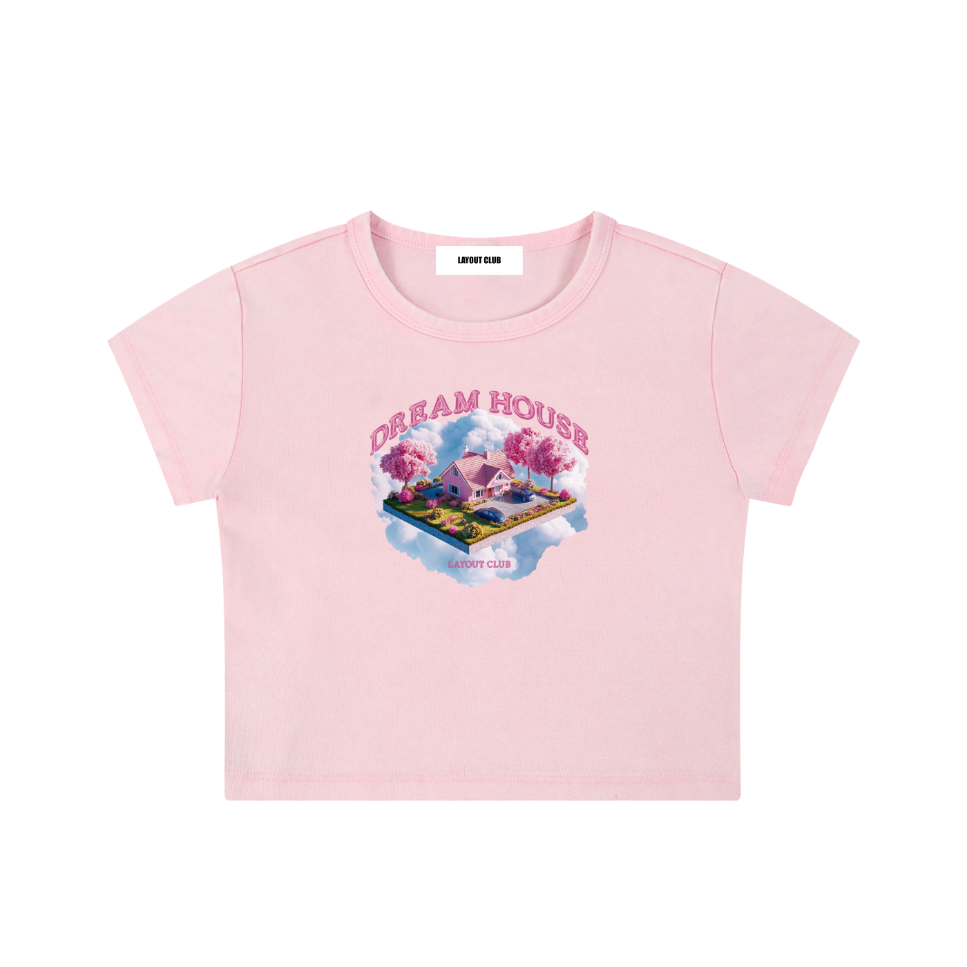 Dream House Washed Crop T-shirt