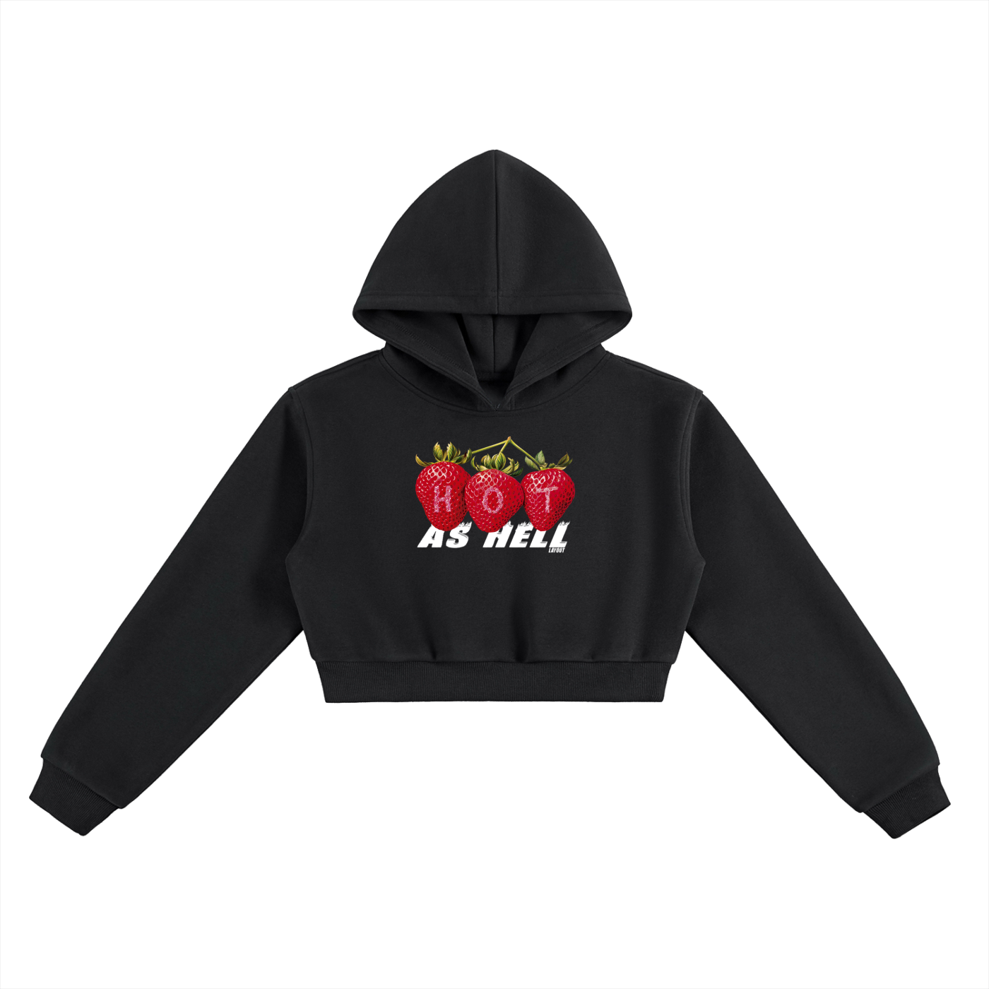 Hot As Hell Cropped Hoodie