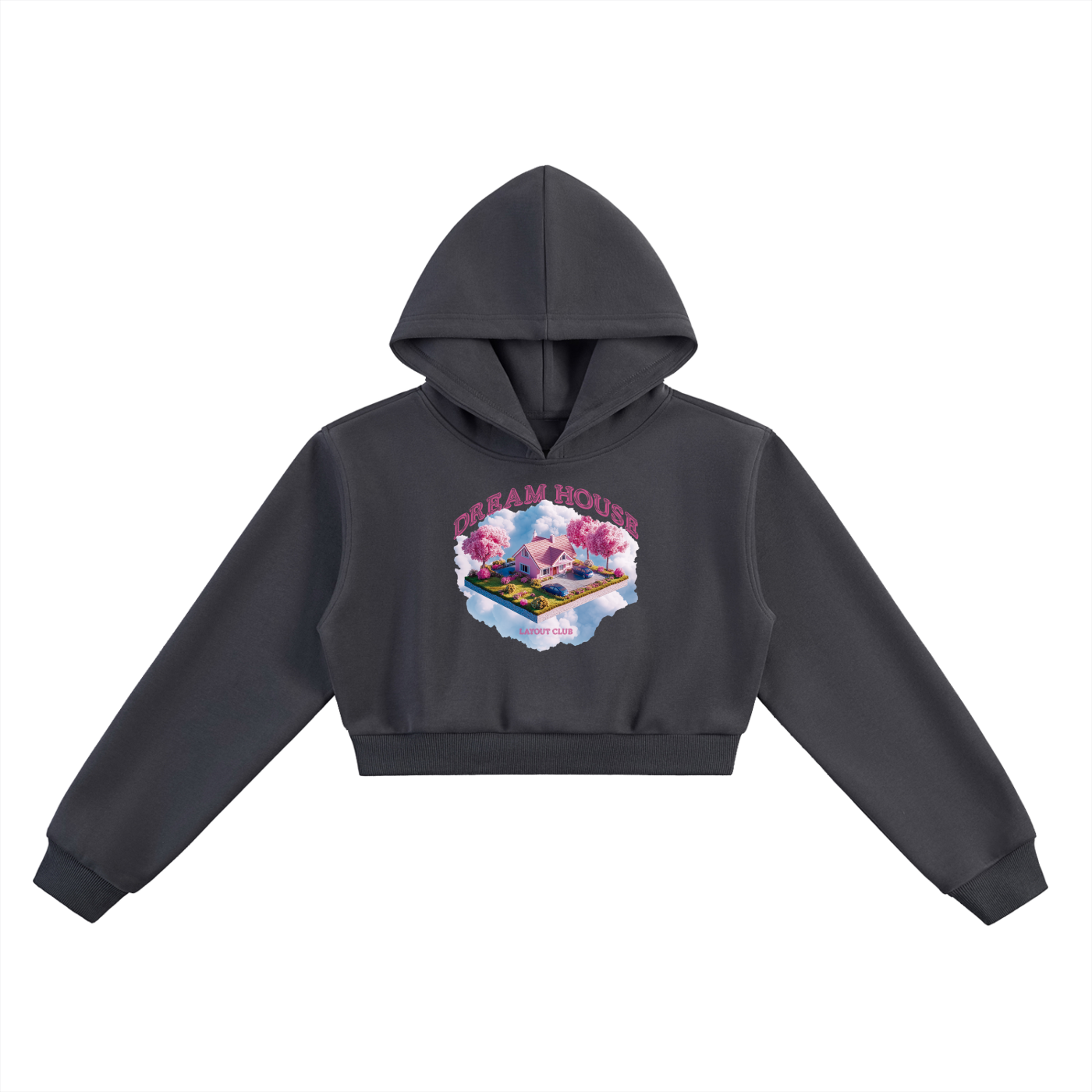 Dream House Cropped Hoodie
