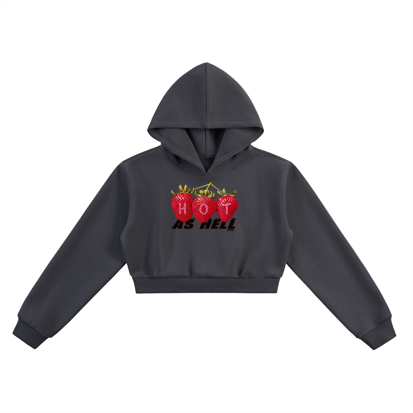 Hot As Hell Cropped Hoodie