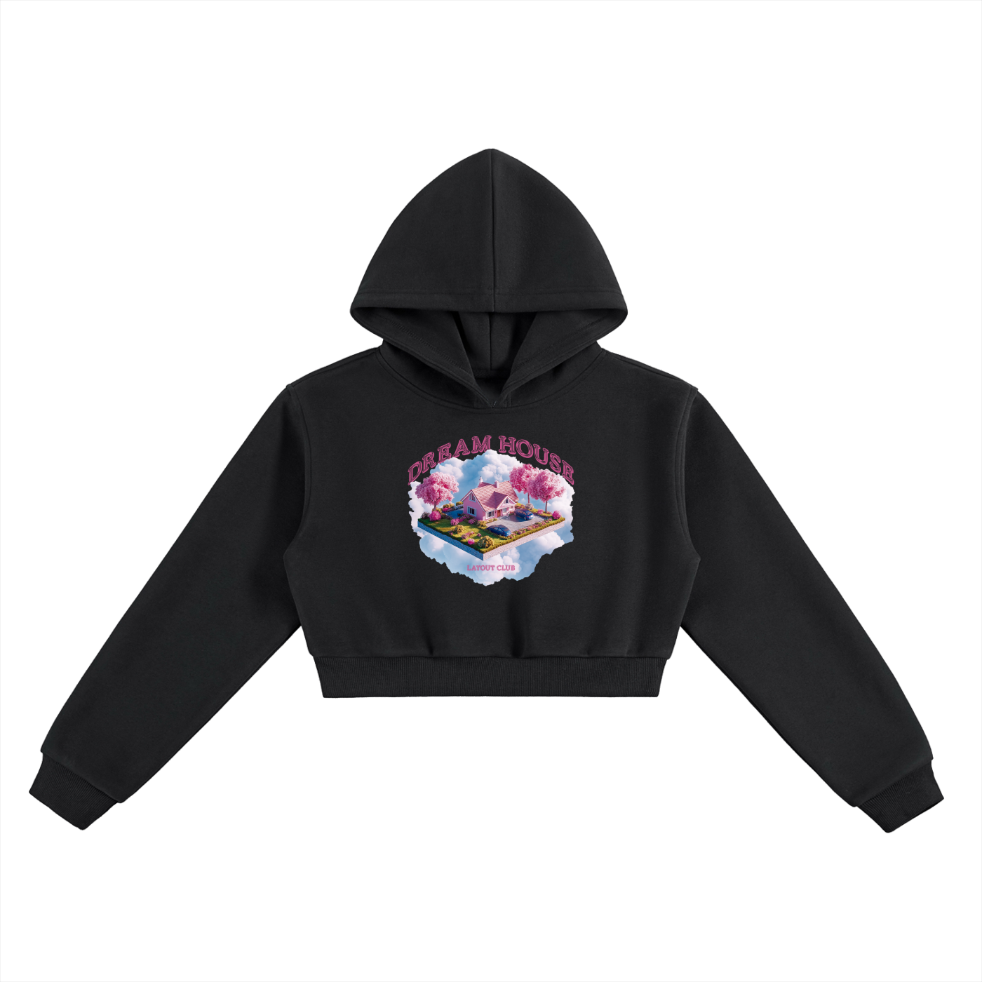Dream House Cropped Hoodie
