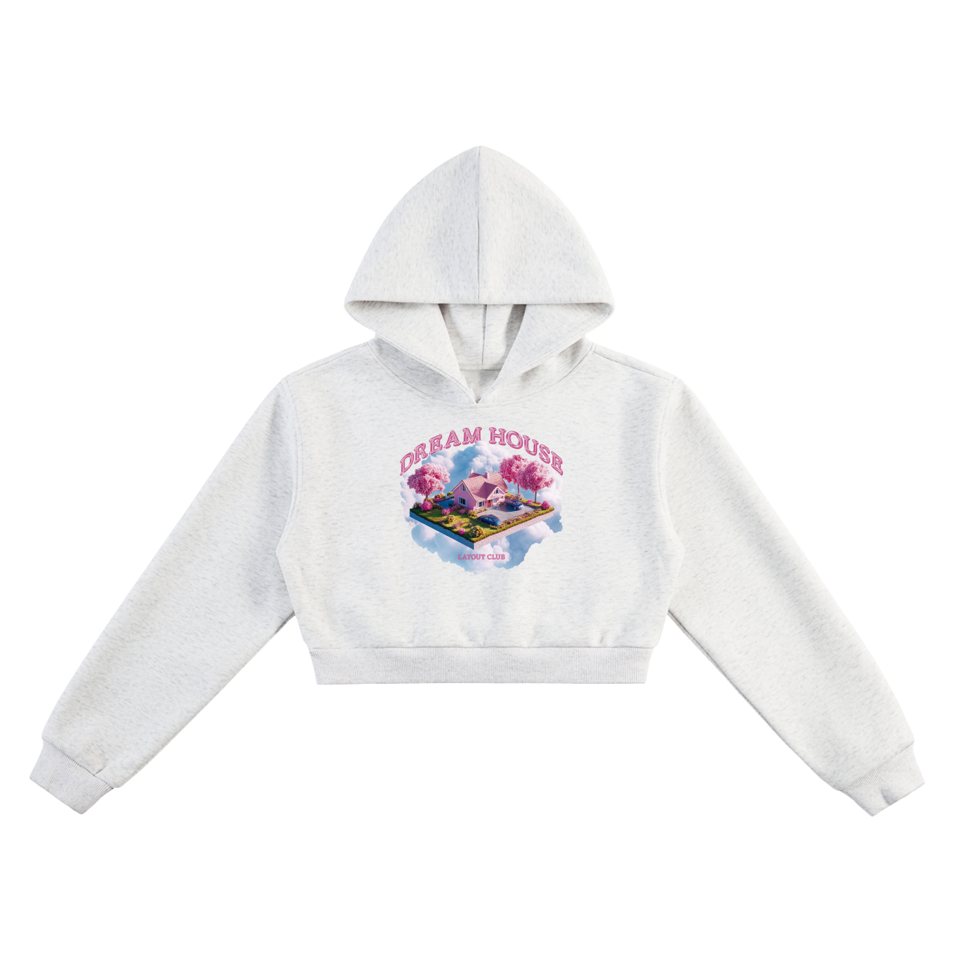 Dream House Cropped Hoodie
