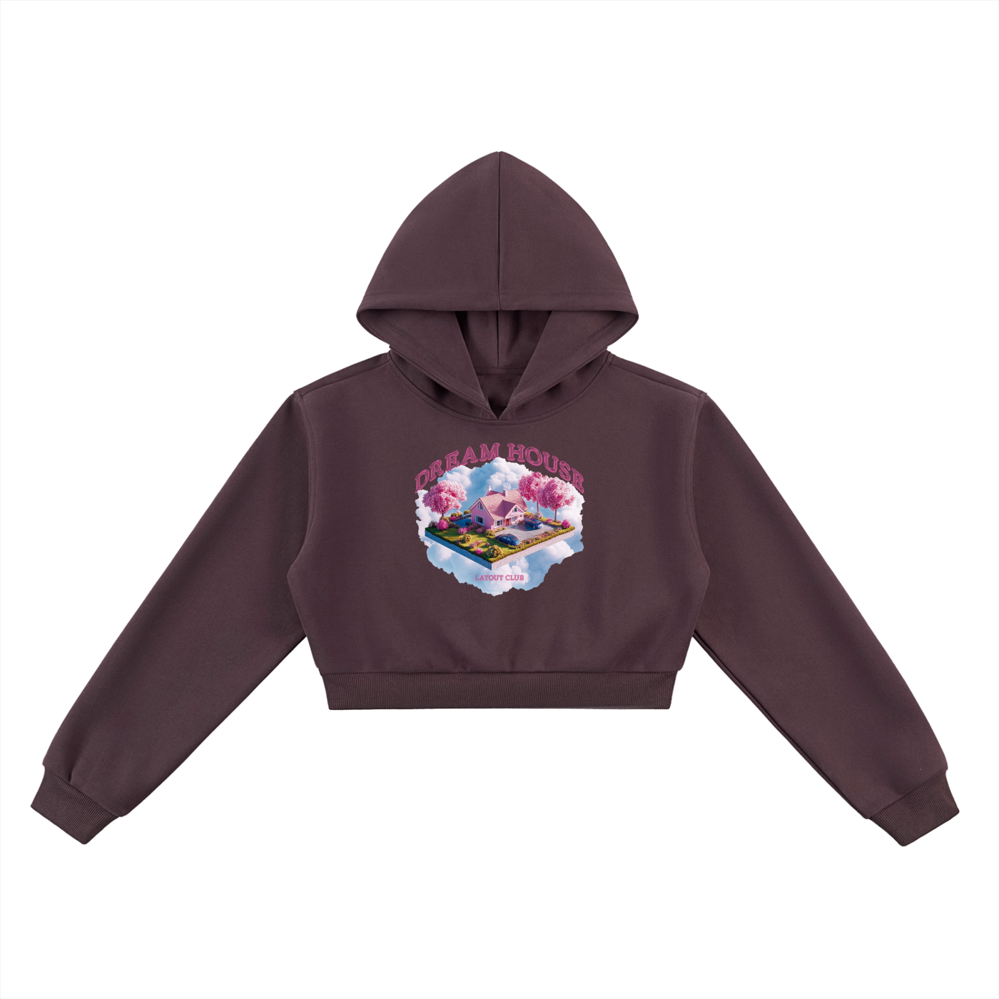 Dream House Cropped Hoodie