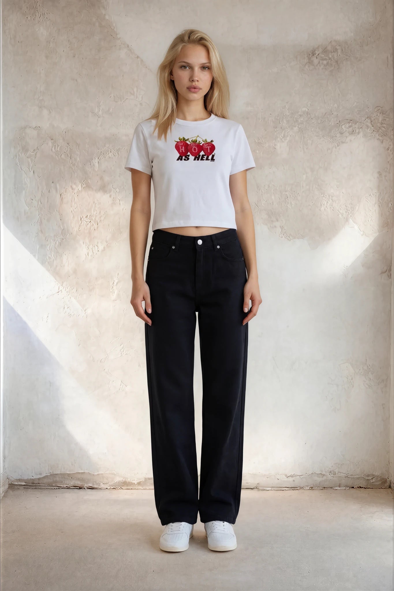 Hot As Hell Washed Crop T-shirt