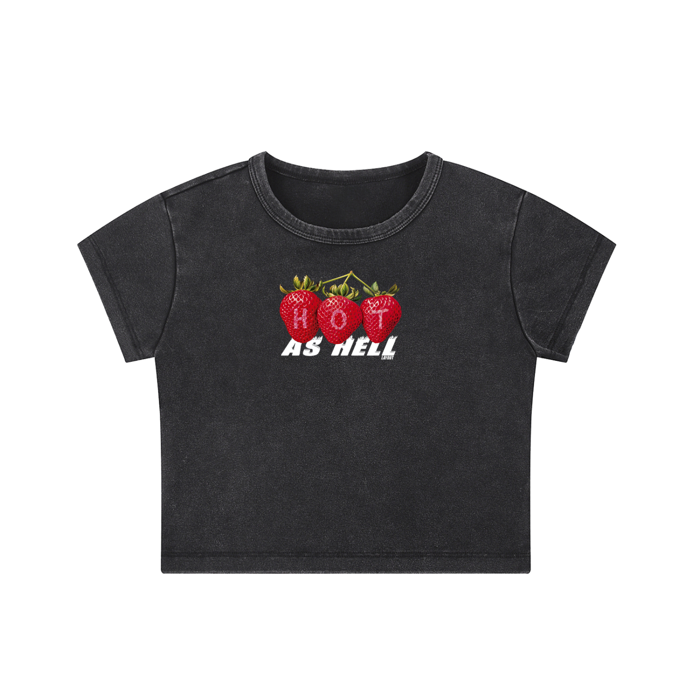 Hot As Hell Washed Crop T-shirt