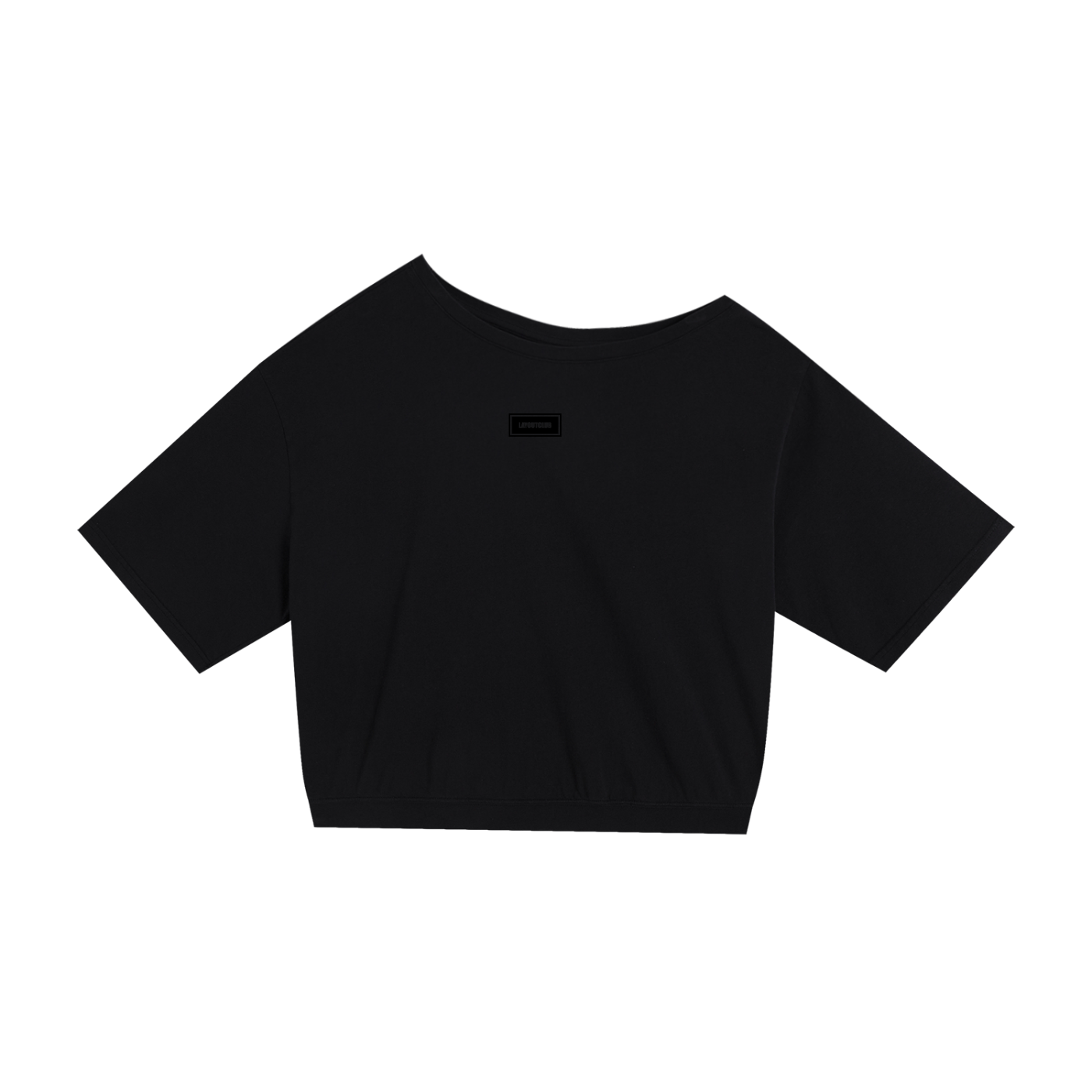 Asymmetric Shoulder Badge T-Shirt