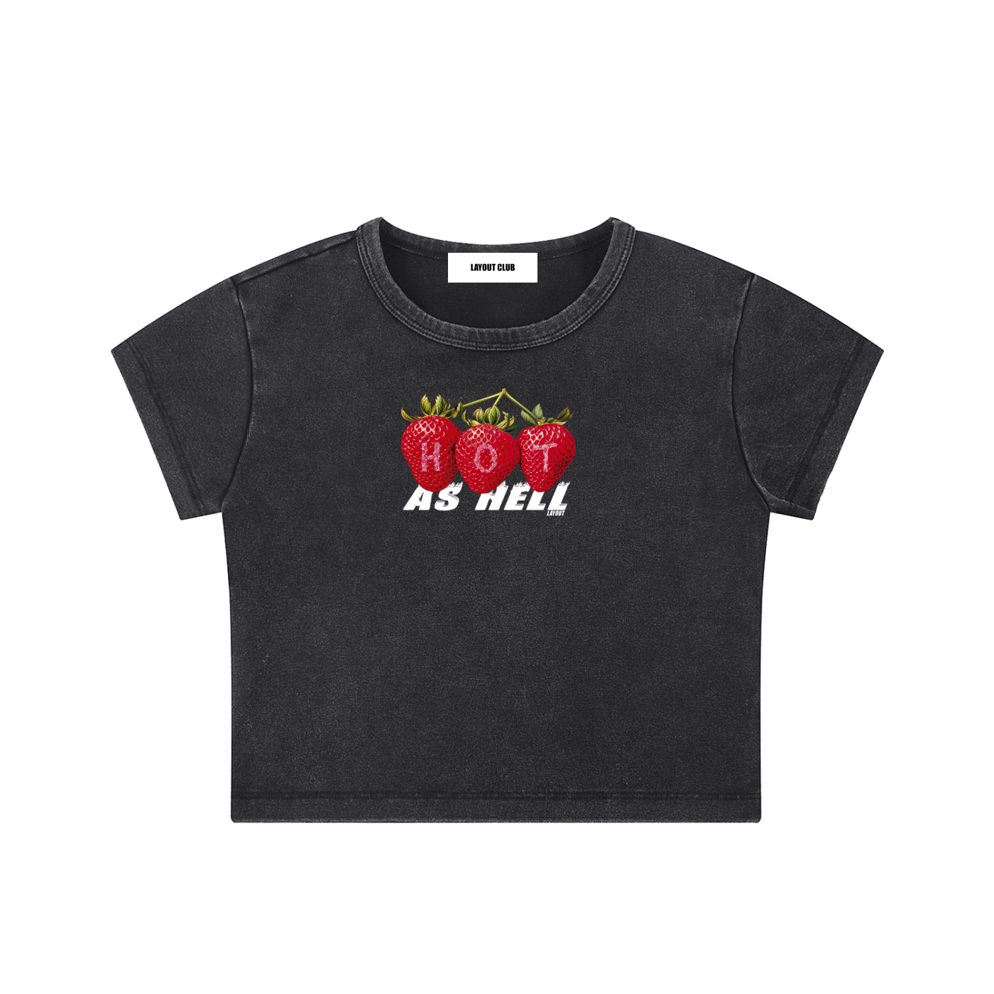 Hot As Hell Washed Crop T-shirt