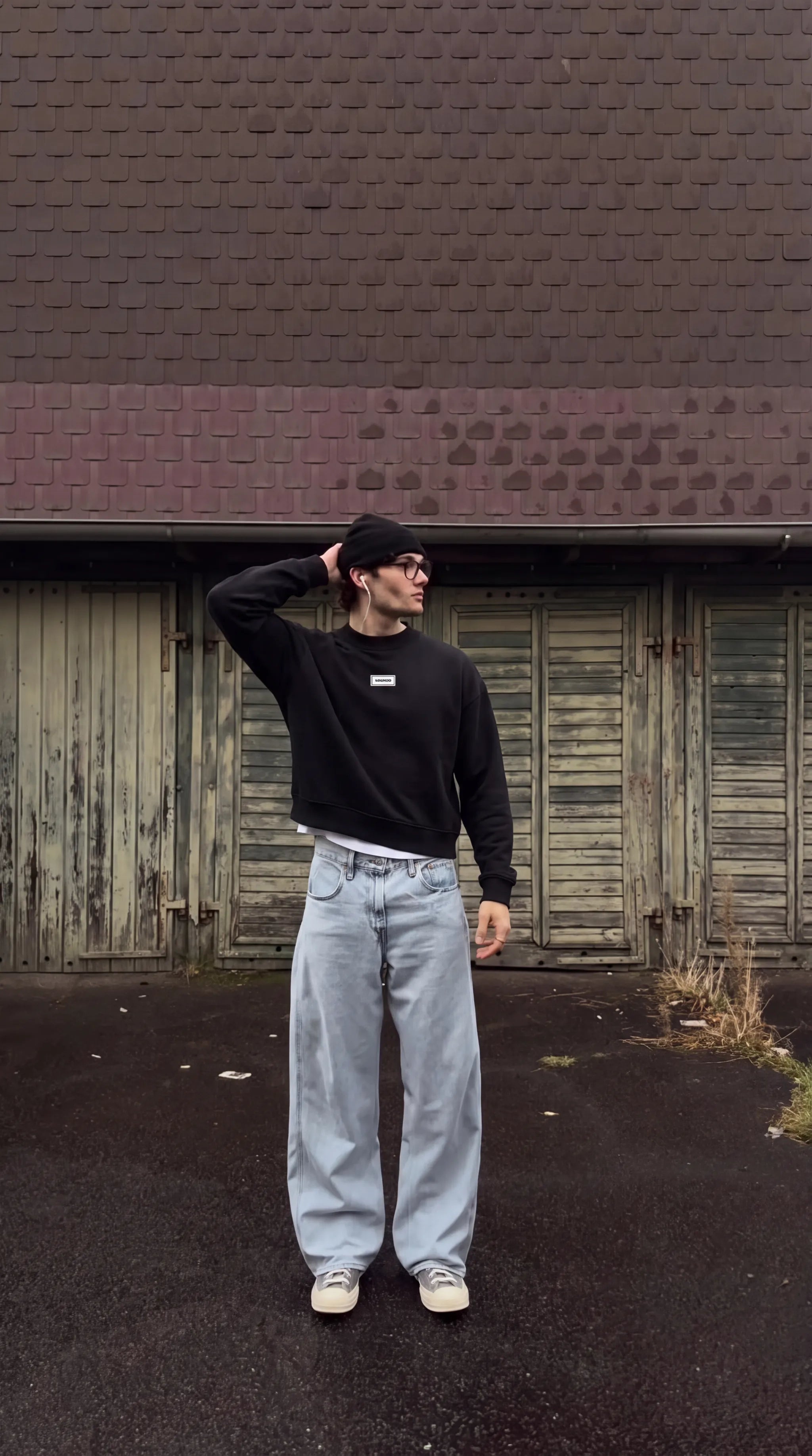 Badge Knitt Sweatshirt